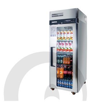 تصویر از یخچال ایستاده در شیشه